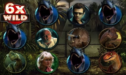 Множитель в онлайн слот-автомате Jurassic Park